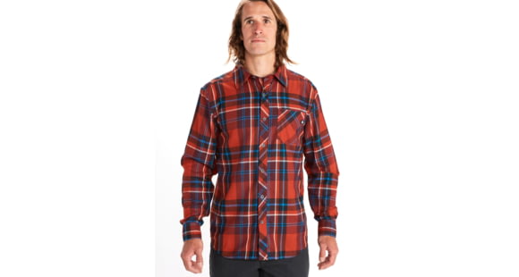 Marmot Anderson Lightweight Flannel - Men's, Medium, Burgundy, 44520-6995-M
