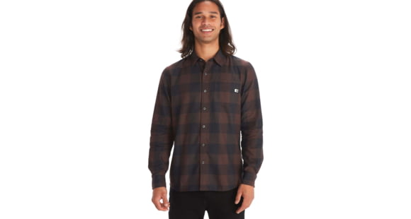 Marmot Anderson Lightweight Flannel - Men's, Large, Dark Coffee, M13559-7143-L