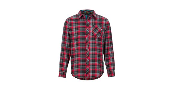 Marmot Anderson Lightweight Flannel - Men's, Small, Team Red, 44520-6278-S
