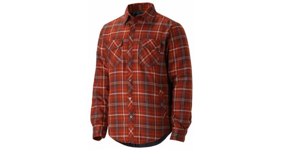 Marmot Arches Insulated Long Sleeve Flannel - Men's-Brick-Large, 785562402584