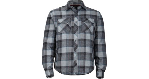 Marmot Arches Insulated Long Sleeve Flannel - Men's-Dark Coal-X-Large