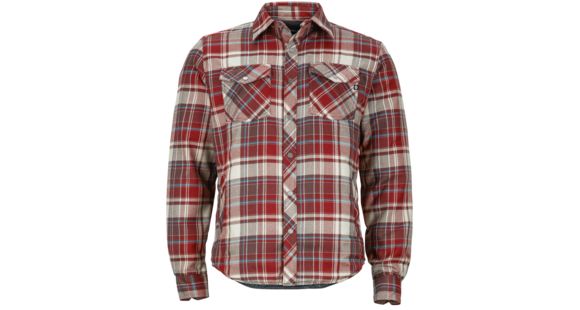 Marmot Arches Insulated Long Sleeve Flannel - Men's-True Brick-Large, 889169101137