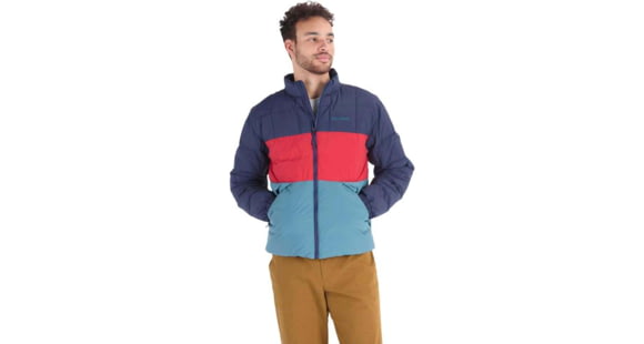 Marmot Ares Jacket - Men's, Arctic Navy/Team Red/Moon River, Medium, M15900-23909-M