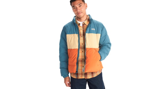 Marmot Ares Jacket - Men's, Moon River/Light Oak/Tangelo, 2XL, M14596-22505-XXL