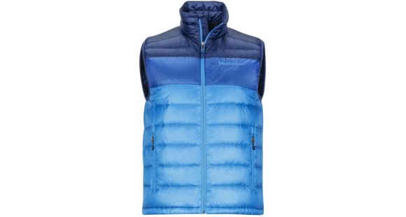 Marmot Ares Down Vest - Men's, Skyline Blue/Arctic Navy, Small, 889169121852