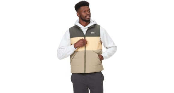 Marmot Ares Down Vest - Men's, Nori/Light Oak/Vetiver, Extra Large, M14634-22504-XL