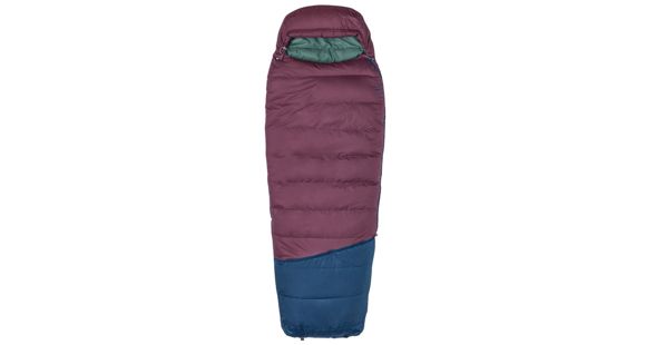 Marmot Argon 25 Sleeping Bag, Burgundy/Total Eclipse, Regular, Left Zip, 39510-7408-LZ
