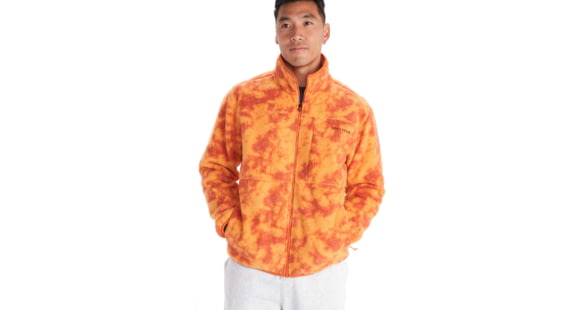 Marmot Aros Printed Full-Zip Fleece Jacket - Men's, Tangelo Ice Dye, Large, M14920-22399-L