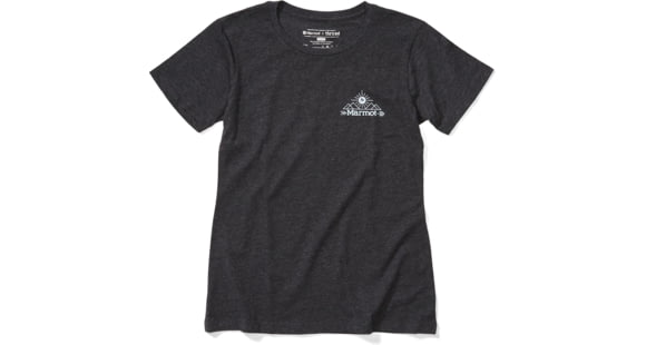 Marmot Arrow Short Sleeve T-Shirt - Women's, Charcoal Heather, Small, 46480-1204-S