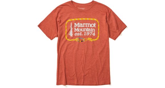 Marmot Ascender Short Sleeve T-Shirt - Men's, Picante Heather, Medium, 41480-7380-M