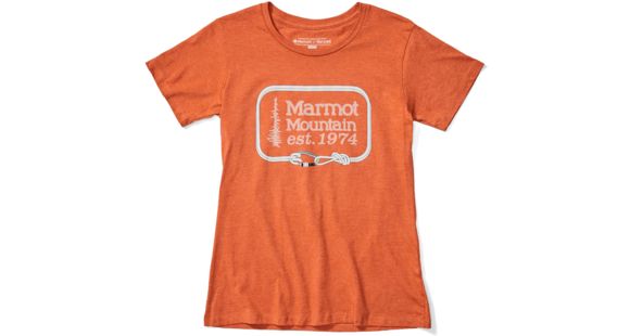 Marmot Ascender Short Sleeve T-Shirt - Women's, Amber Heather, Medium, 46490-7391-M