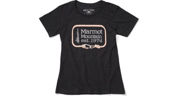 Marmot Ascender Short Sleeve T-Shirt - Women's, Charcoal Heather, Small, 46490-1204-S