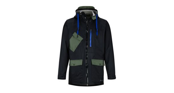 Marmot Ashbury PreCip Eco Jacket - Men's, Black/Crocodile, Large, 31650-1516-L