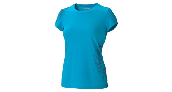 Marmot Astral Short Sleeve Tee - Women's-Blue Sea-Small