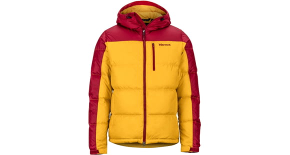 Marmot Guides Down Hoody - Men's, Golden Leaf/Brick, Medium, 73060-9442-GL/B-M