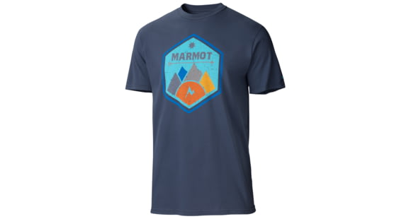 Marmot Badge Short Sleeve Tee - Men's-New Twilight-Small