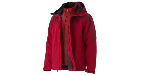 Marmot Bastione Component Jacket - Men's-Small-Fire/Dark Crimson, 785562262508