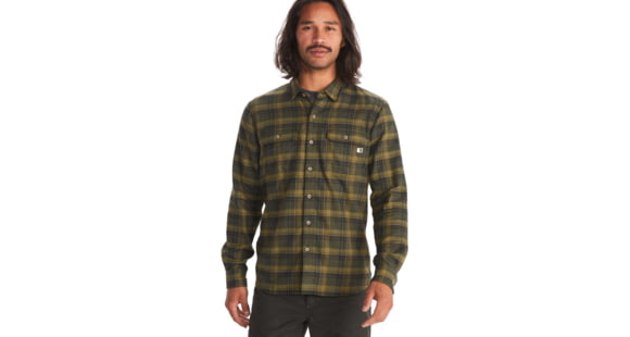 Marmot Bayview Midweight Flannel Long Sleeve - Men's, Nori, Extra Large, M13556-4859-XL