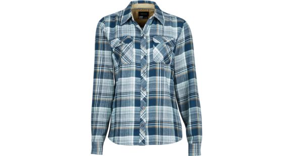 Marmot Bridget Flannel Long Sleeve - Women's, Denim-X-Small