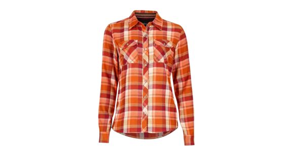 Marmot Bridget Flannel Long Sleeve - Women's, Madder Red-Medium, 889169113635