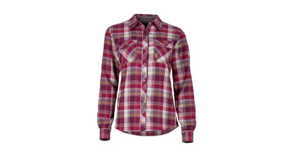 Marmot Bridget Flannel Long Sleeve - Women's-Magenta-Large, 889169113598
