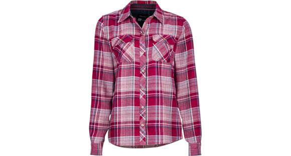 Marmot Bridget Flannel Long Sleeve - Women's-Red Dahlia-Large