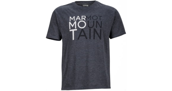 Marmot Cascade Short Sleeve Tee - Men's -Charcoal Heather-Small