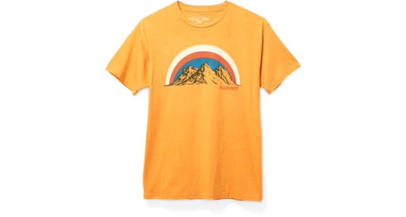 Marmot Clove Hitch Short Sleeve T-Shirt - Mens, Aztec Gold Heather, 2XL, 41820-8995-AZGHEXXL