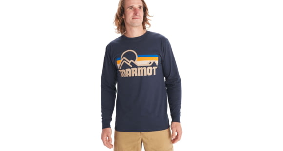 Marmot Coastal Tee Long Sleeve - Men's, Arctic Navy, Extra Large, M13262-2975-XL