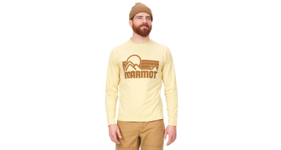 Marmot Coastal Tee Long Sleeve - Men's, Wheat, Extra Large, M14672-7035-XL