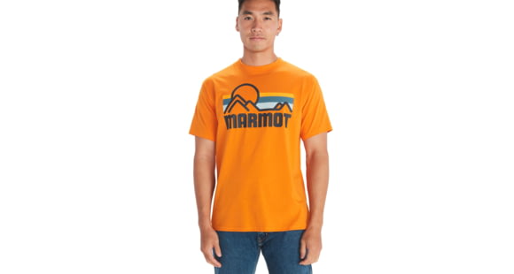 Marmot Coastal Tee Short Sleeve - Mens, Orange Pepper, Large, M14253-21524-L