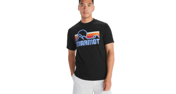 Marmot Coastal Tee SS T-Shirts - Men's, Black/Multi, Large, M14253-23908-L
