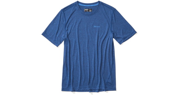Marmot Conveyor Short Sleeve Tee - Mens, Varsity Blue Heather, Large, 41790-8485-L