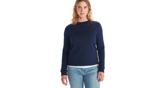 Marmot Crew Sweatshirt - Women's, Extra Small, Arctic Navy, M13641-2975-XS