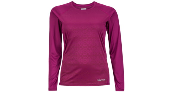 Marmot Crystal Long Sleeve Tee - Women's, Wild Rose-Large, 270003