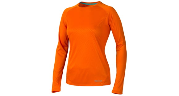 Marmot Crystal Long Sleeve - Women's, Orange Spice-Medium