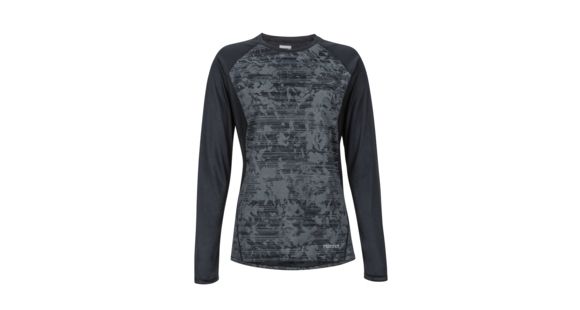Marmot Crystal Long Sleeve - Women's, Black Mind Game, Extra Small, 49630-8396-XS