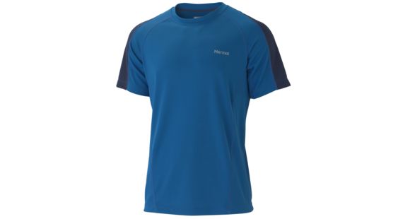 Marmot Doctor D SS - Men's-Vapor Blue/Dark Indigo-Large