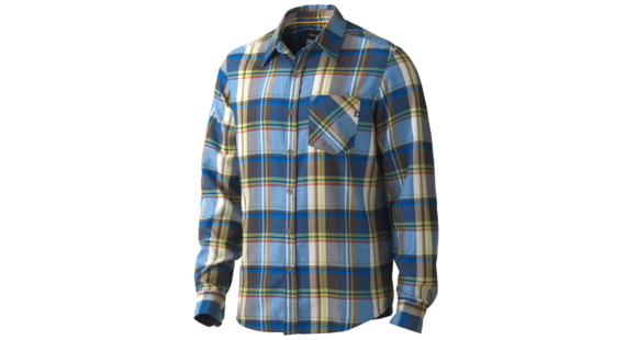 Marmot Doheny Flannel Long Sleeve Shirt - Men's-Peak Blue-Small