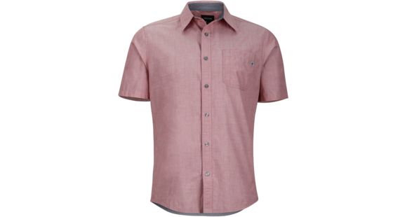 Marmot Dorset Short Sleeve Shirt - Men's-Retro Red-Large