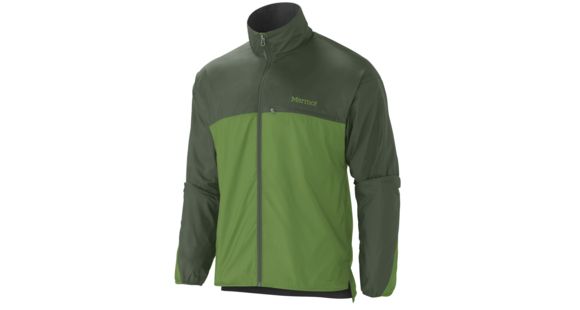 Marmot DriClime Windshirt - Men's-Small-Green Pepper/Midnight Green