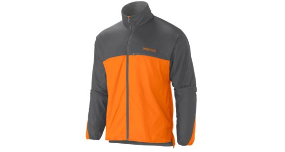 Marmot DriClime Windshirt - Men's-X-Large-Orange Spice/Slate Grey