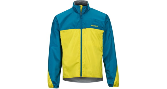 Marmot DriClime Windshirt - Men's, Citronelle/Moroccan Blue, Medium, 51020-9401-Medium