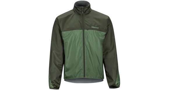 Marmot DriClime Windshirt - Men's, Crocodile/Rosin Green, Large, 51020-4850-C/RG-L