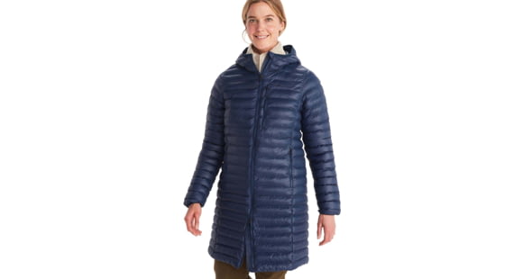 Marmot Echo Featherless Long Jacket - Women's, Small, Arctic Navy Shiny, M13215-20952-S