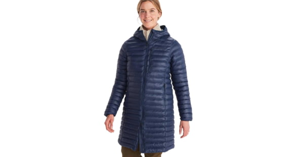 Marmot Echo Featherless Long Jacket - Women's, Arctic Navy Shiny, Medium, M15871-20952-M