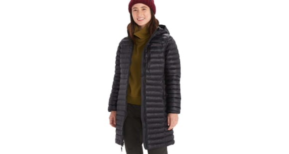 Marmot Echo Featherless Long Jacket - Women's, Large, Black Shiny, M13215-20953-L