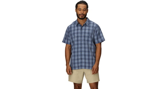Marmot Eldridge Novelty Classic SS - Men's, Thunderhead Oliver Plaid, L, M10665-24288L
