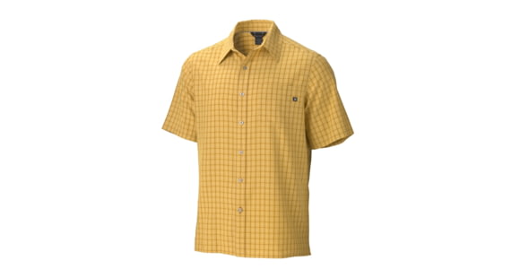 Marmot Eldridge Short Sleeve Shirt - Men's, Mustard Yellow, Medium