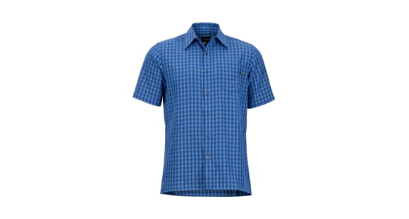 Marmot Eldridge Short Sleeve Shirt - Men's, Varsity Blue, Small, 62220-3488-S